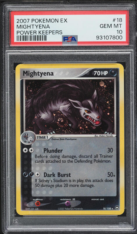 2007 Pokemon Japanese 10th Movie Promo Holo Visitor Deoxys PSA 10