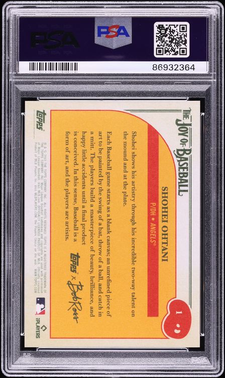 2023 Topps X Bob Ross The Joy Of Baseball Shohei Ohtani #1 PSA 10 GEM MINT
