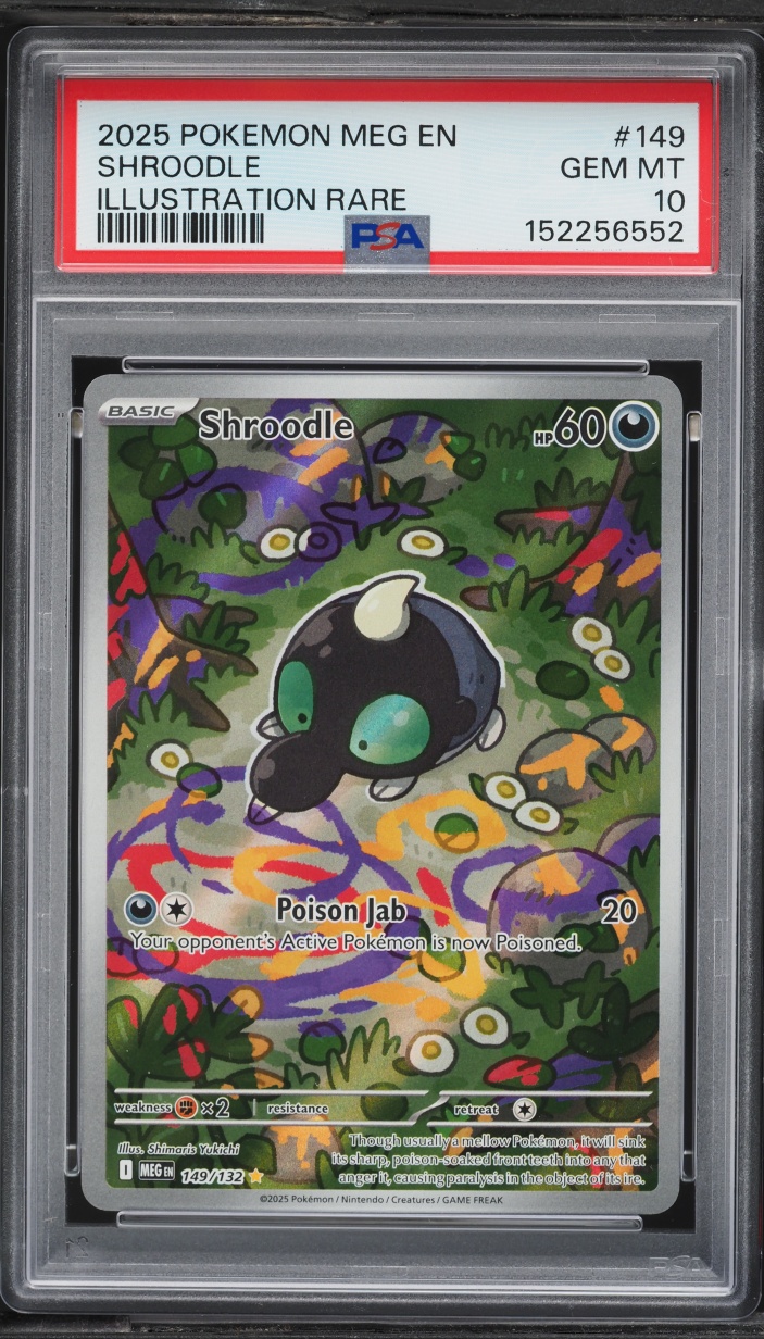 2025 Pokemon Mega Evolution IR Shroodle #149 PSA 10 GEM MINT