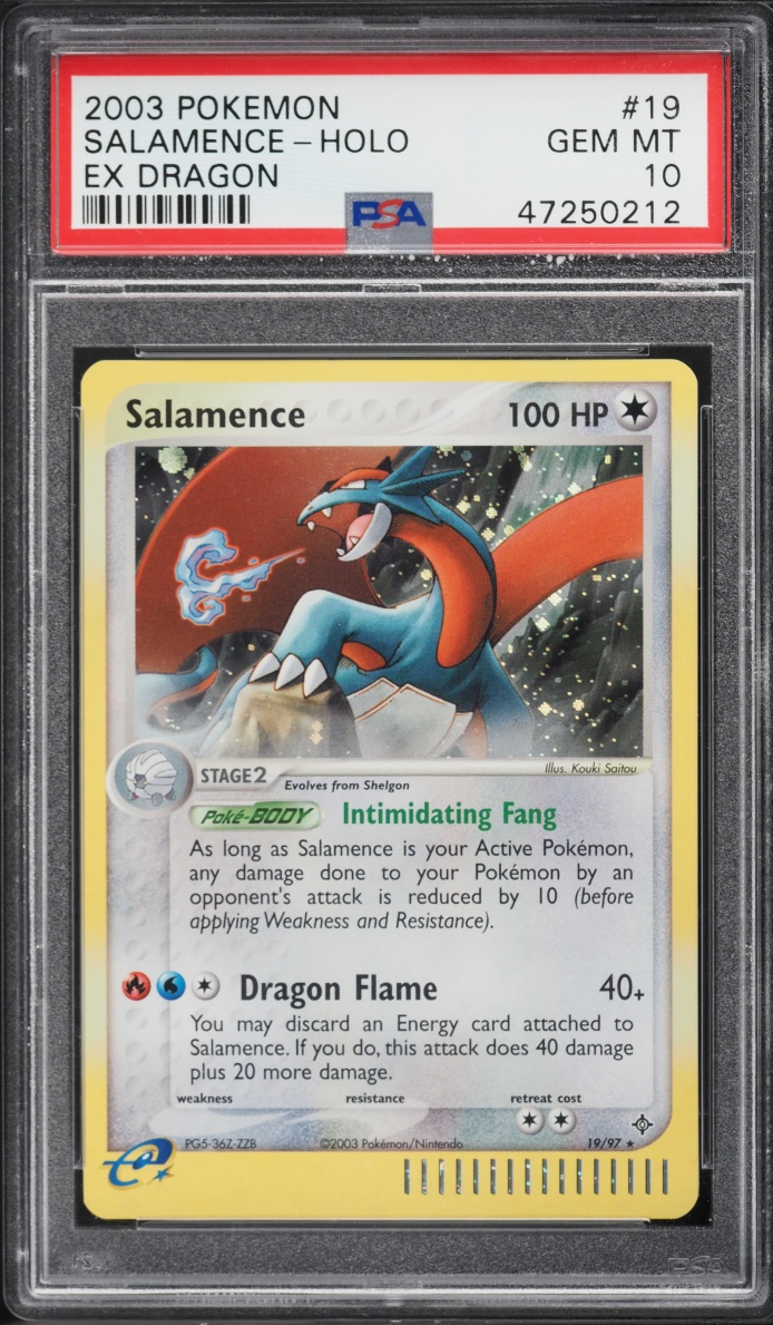 2003 Pokemon EX Dragon Holo Salamence #19 PSA 10 GEM MINT