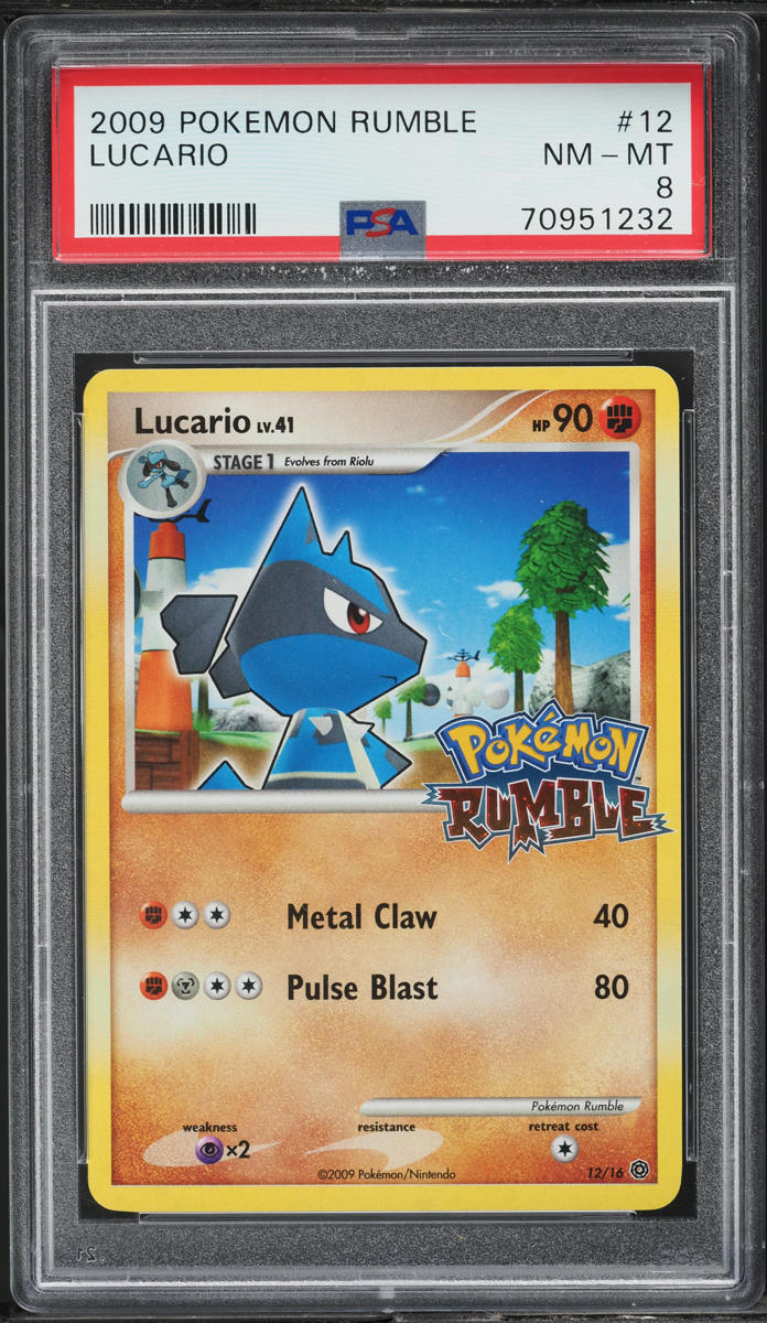 2009 Pokemon Platinum Rumble Lucario #12 PSA 8 NM-MT