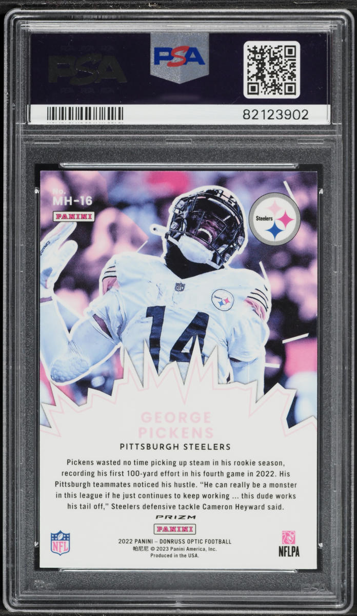 2022 Donruss Optic My House! George Pickens ROOKIE #MH16 PSA 10 GEM MINT