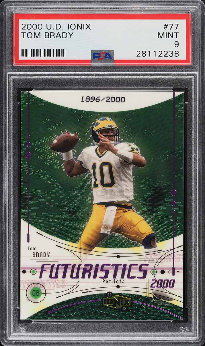 2000 Pacific Paramount Tom Brady ROOKIE #138 PSA 8 NM-MT on