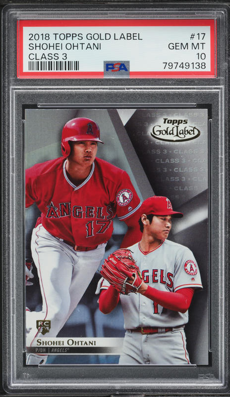 2018 Topps Gold Label Class 1 Black Shohei Ohtani ROOKIE #17