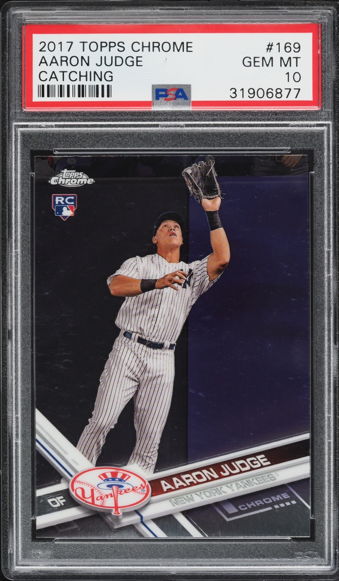 2017 Topps Chrome Aaron Judge ROOKIE #169 PSA 10 GEM MINT