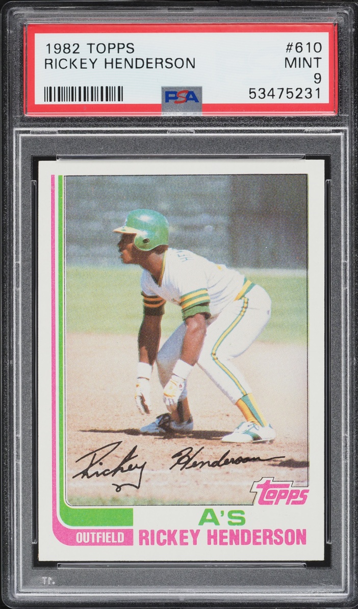 1982 Topps Rickey Henderson #610 PSA 9 MINT