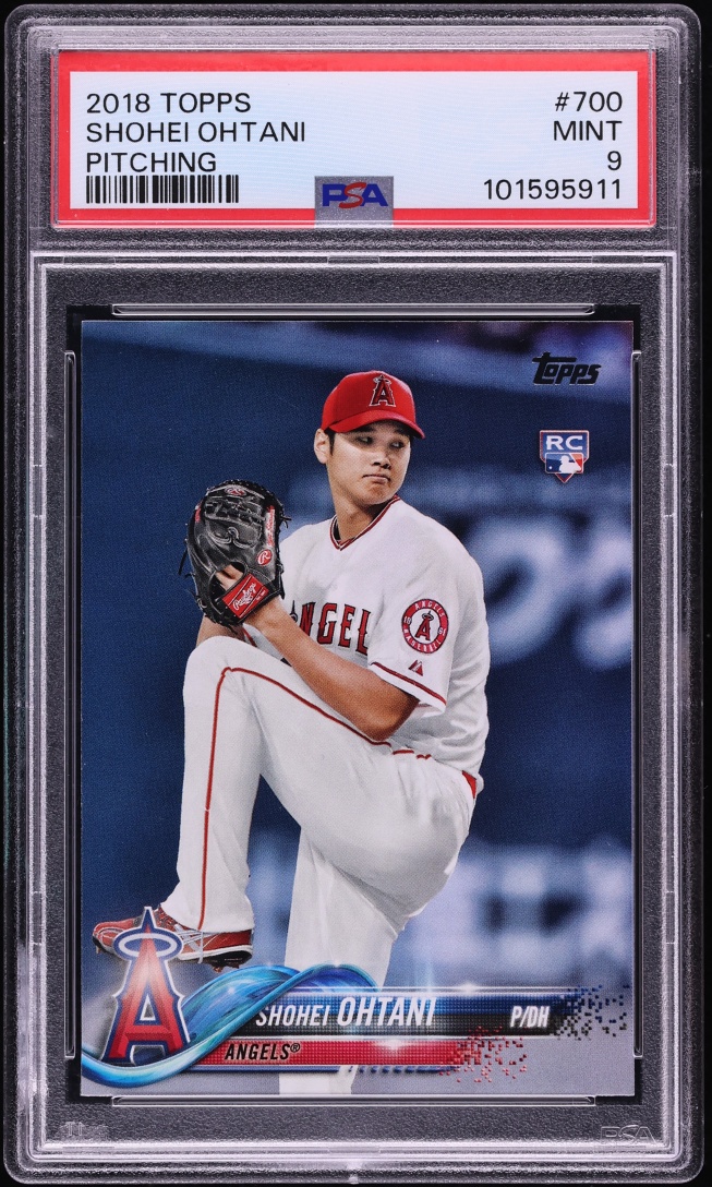 2018 Topps Pitching Shohei Ohtani ROOKIE #700 PSA 9 MINT