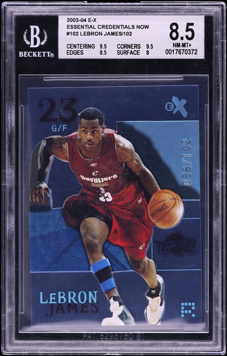 2003 SP Signature Edition LeBron James ROOKIE AUTO #AS-LJ BGS 9.5