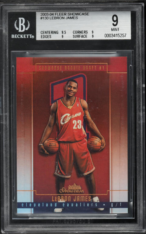 2005 Bowman Draft Picks & Prospects LeBron James #23 PSA 8.5 NM