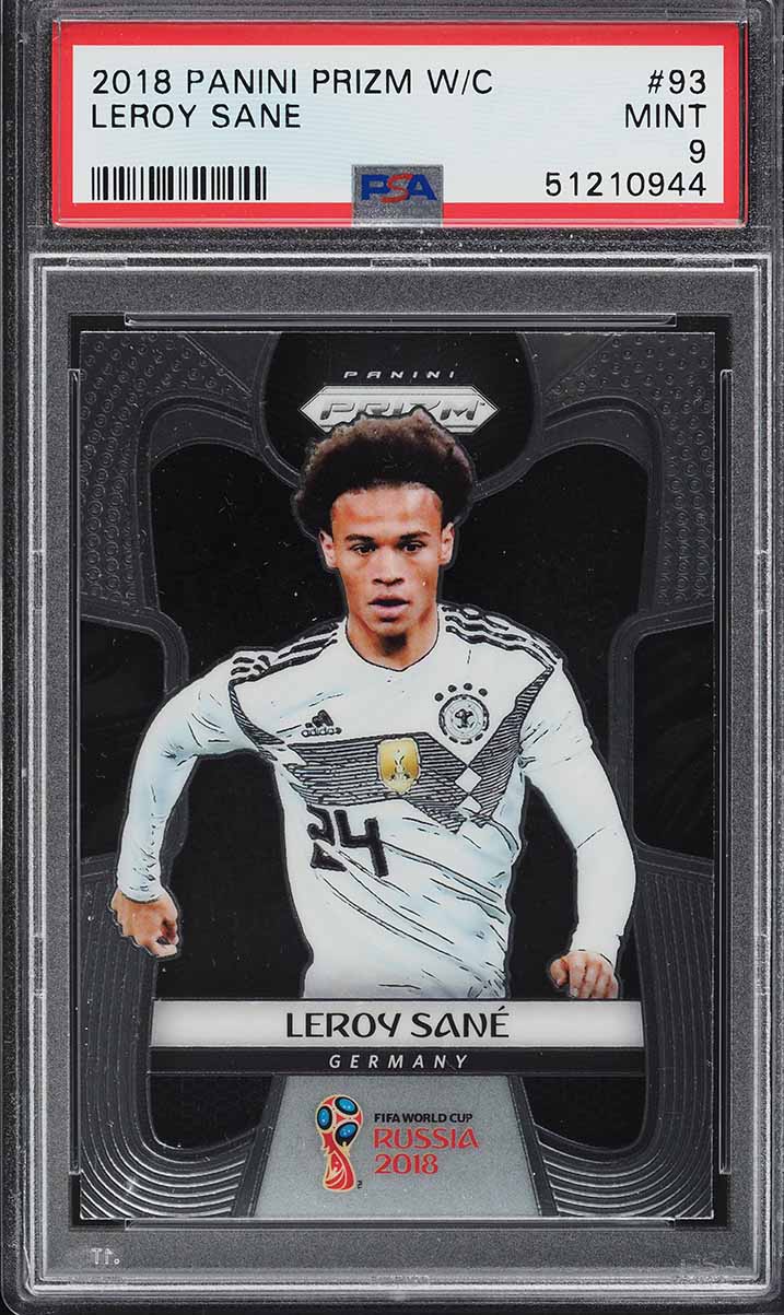 2018 Panini Prizm World Cup Leroy Sane ROOKIE #93 PSA 9 MINT