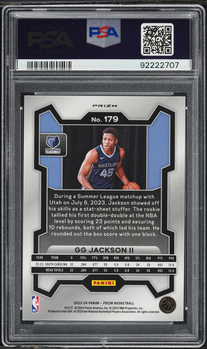2023 Panini Prizm Pulsar GG Jackson II ROOKIE #179 PSA 10 GEM MINT