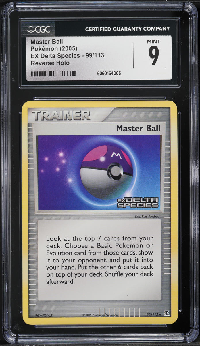 2005 Pokemon EX Delta Species Reverse Holo Master Ball #99 CGC 9 MINT