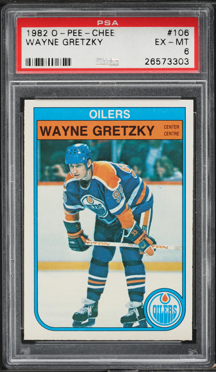1982 O-Pee-Chee Hockey Wayne Gretzky #106 PSA 6 EXMT