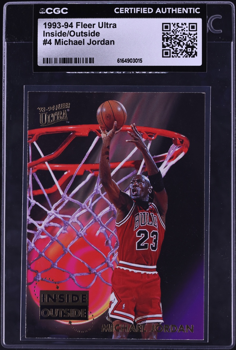 1993 Ultra Inside Outside Michael Jordan #4 CGC AUTH