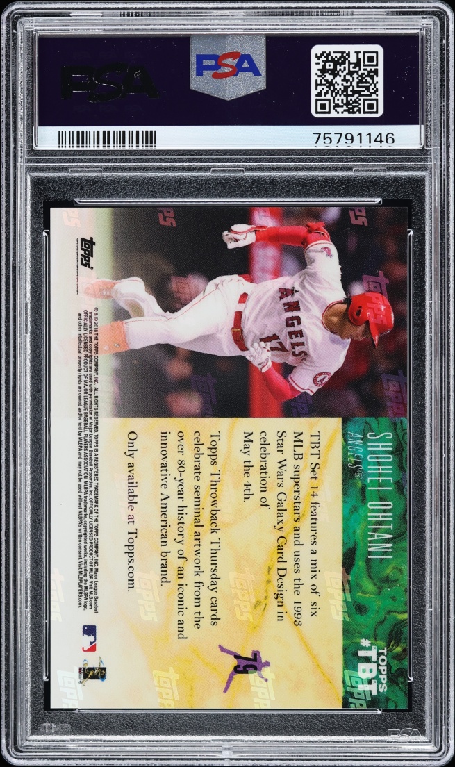2018 Topps Throwback Thursday Shohei Ohtani ROOKIE #79 PSA 10 GEM MINT