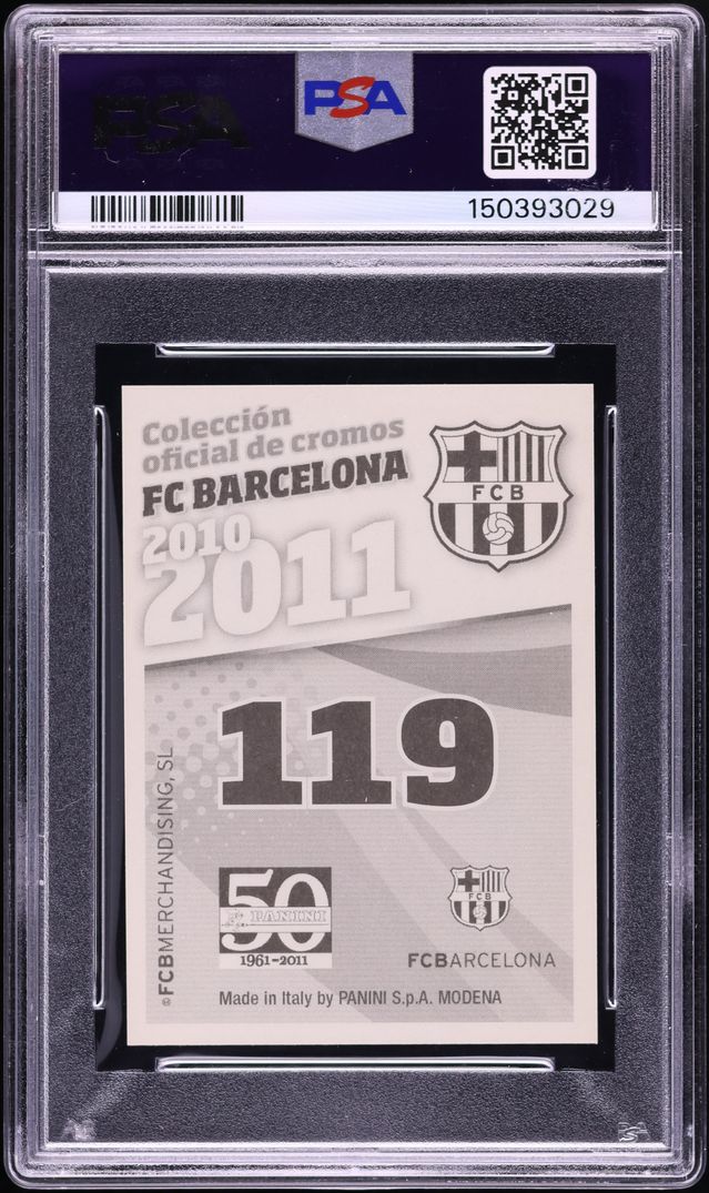 2010 Panini FC Barcelona Lionel Messi #119 PSA 10 GEM MINT