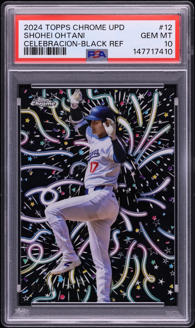 2024 Topps Chrome Update Celebracion Black Refractor Shohei Ohtani 1/10 #CELE-12 PSA 10 GEM