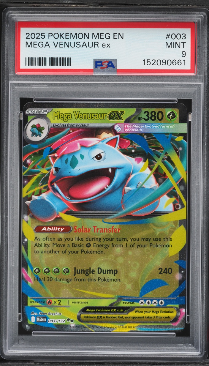 2025 Pokemon Mega Evolution Mega Venusaur EX #3 PSA 9 MINT