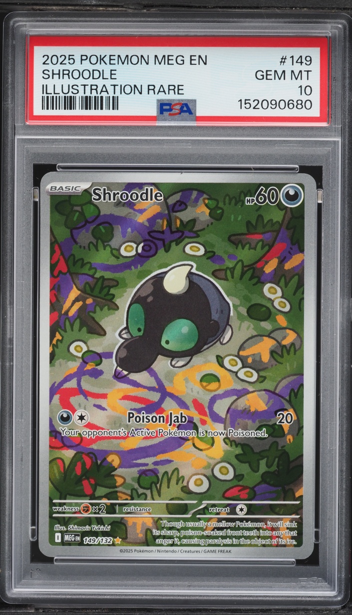 2025 Pokemon Mega Evolution IR Shroodle #149 PSA 10 GEM MINT