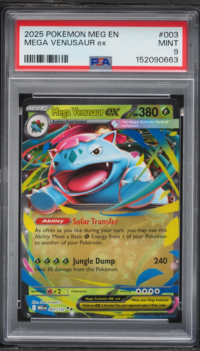 2025 Pokemon Mega Evolution Mega Venusaur EX #3 PSA 9 MINT