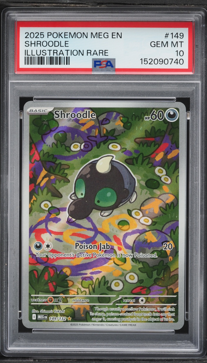 2025 Pokemon Mega Evolution IR Shroodle #149 PSA 10 GEM MINT