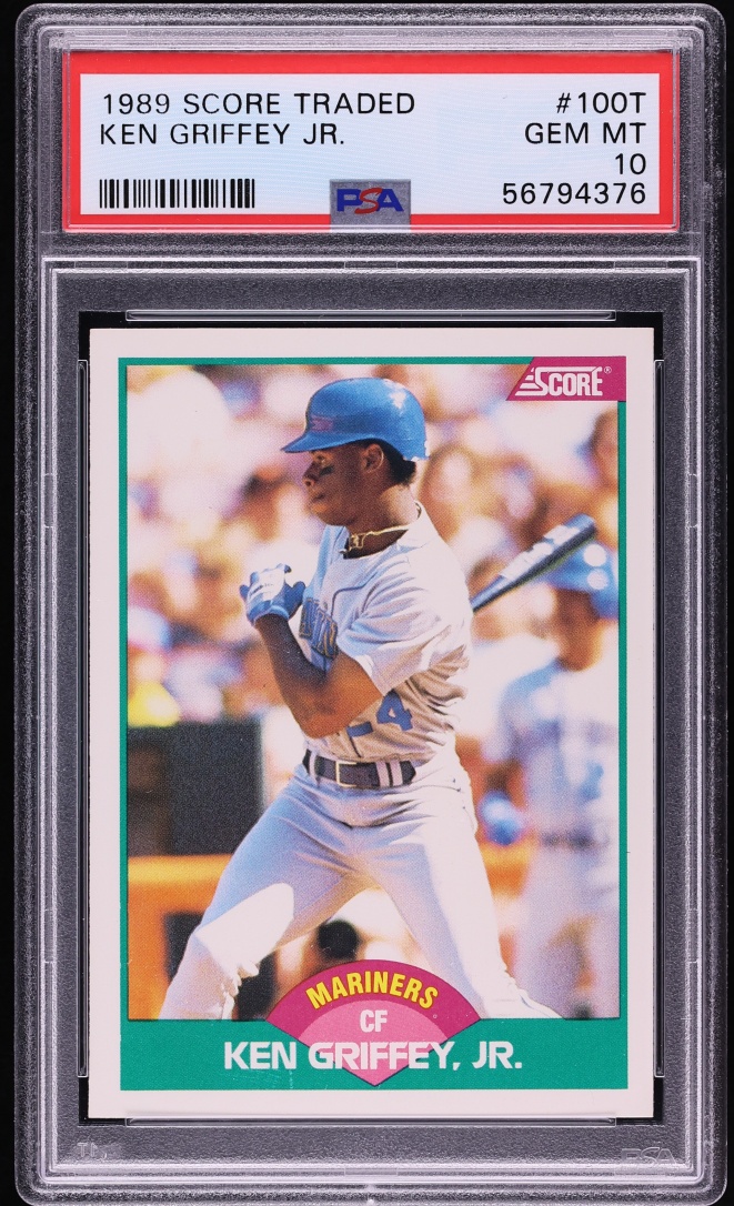 1989 Score Traded Ken Griffey Jr. ROOKIE #100T PSA 10 GEM MINT