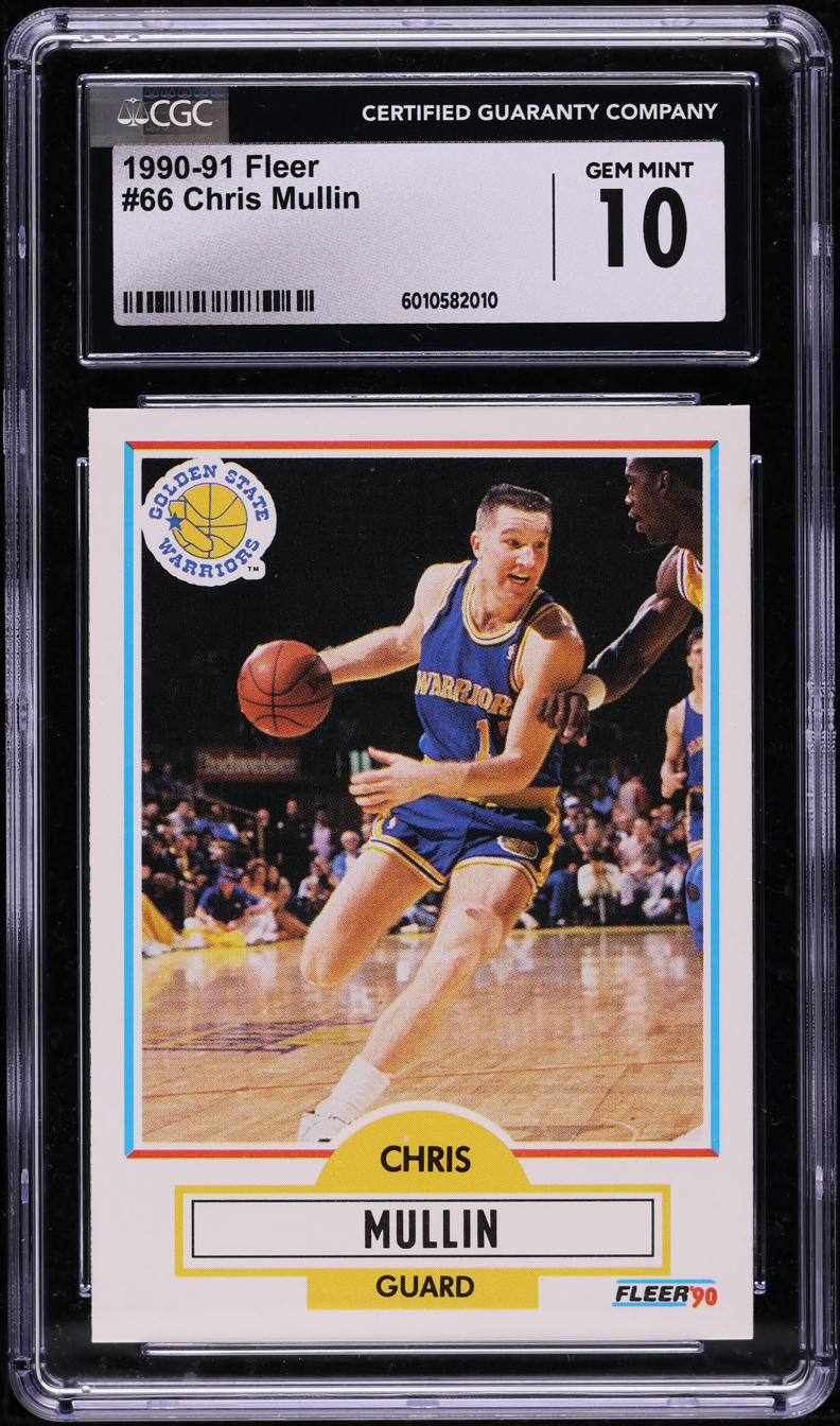 1990 Fleer Basketball Chris Mullin #66 CGC 10 GEM MINT