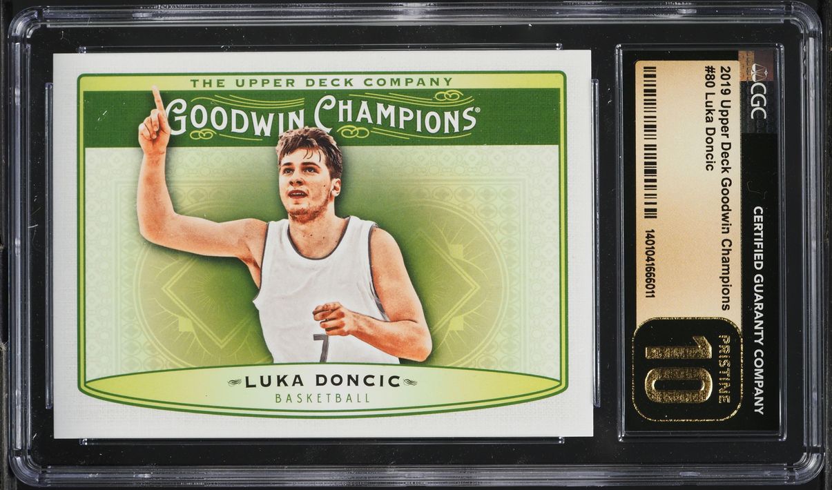 2019 Upper Deck Goodwin Champions Luka Doncic #80 CGC 10 PRISTINE
