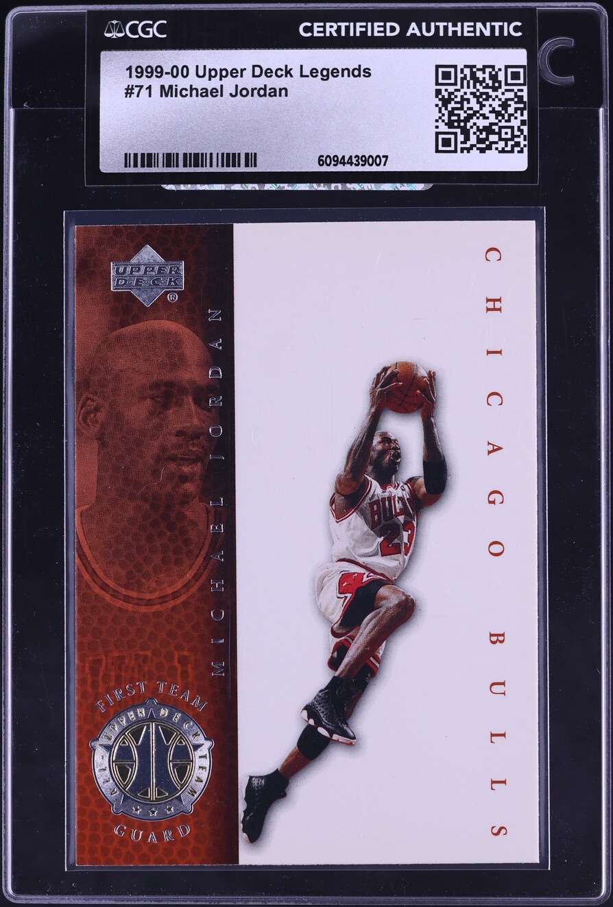 1999 Upper Deck Legends Michael Jordan #71 CGC AUTH