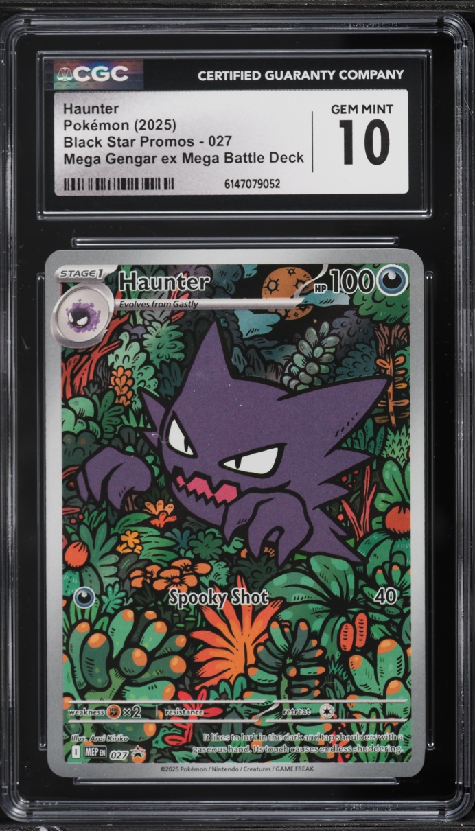 2025 Pokemon Mega Evolution Promo Mega Gengar ex Battle Deck Full Art Haunter #27 CGC 10