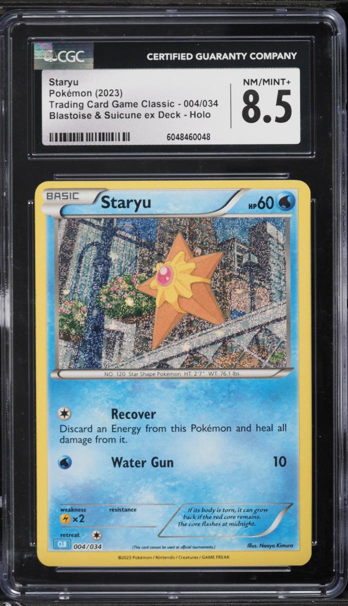 2023 Pokemon TCG Classic Collection Holo Staryu #4 CGC 8.5 NM-MT+