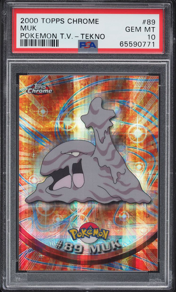 2000 Topps Chrome Pokemon Series 2 Tekno Muk #89 PSA 10 GEM MINT