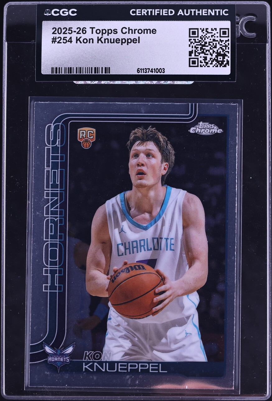 2025 Topps Chrome Kon Knueppel ROOKIE #254 CGC AUTH