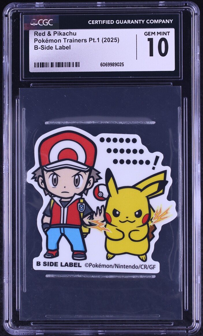 2025 Pokemon Japanese Trainers Pt.1 B-Side Label Red & Pikachu CGC 10 ...