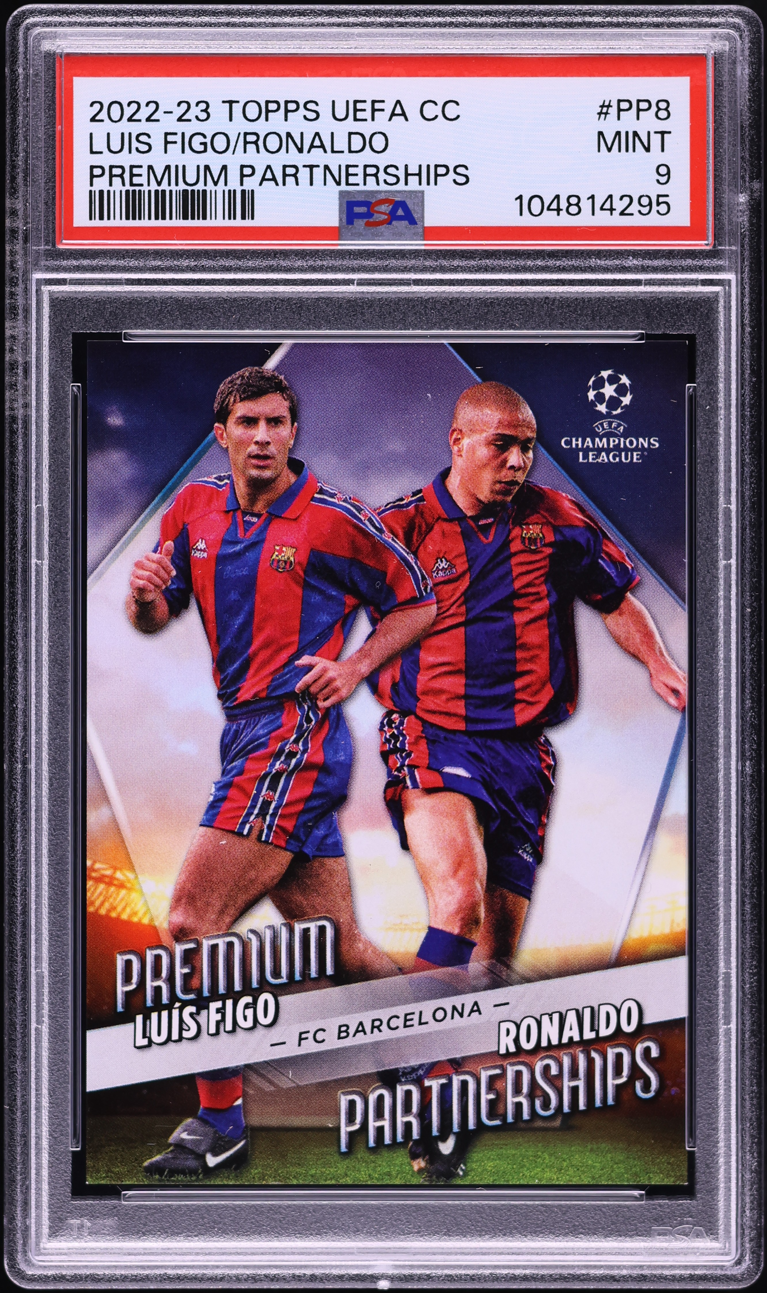 2022 Topps UEFA CC Premium Partnerships Luis Figo Ronaldo