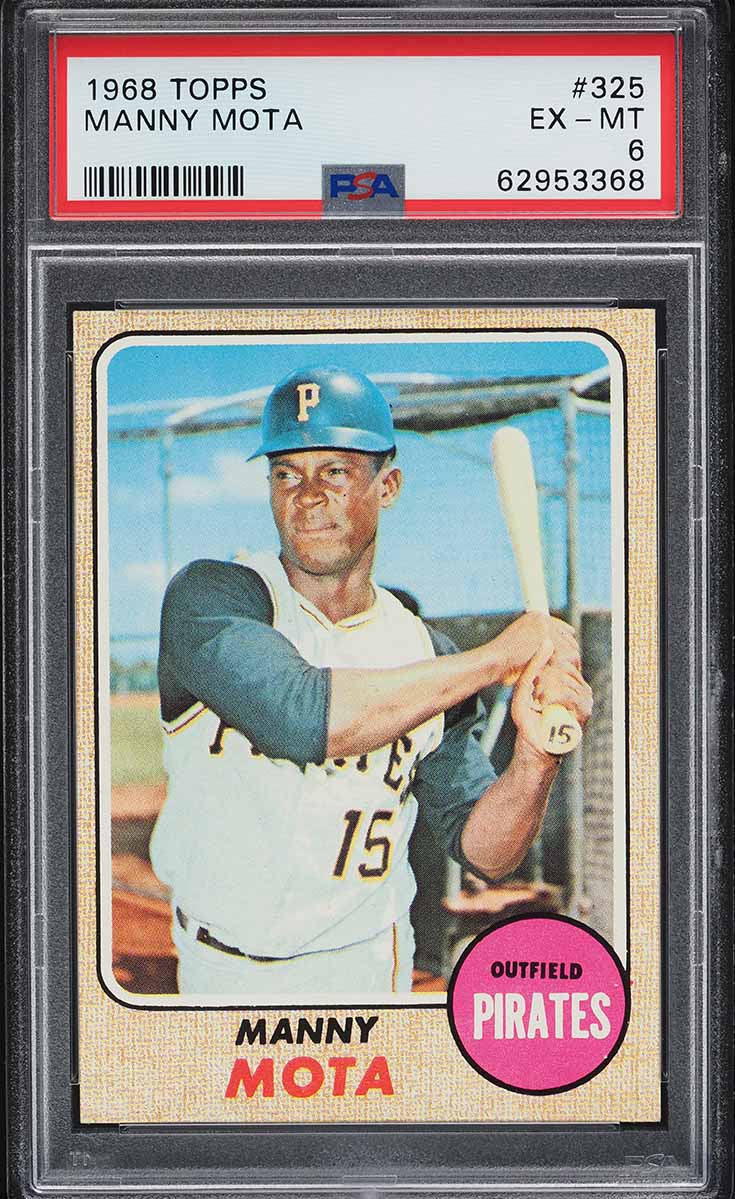 1968 Topps Manny Mota #325 PSA 6 EXMT
