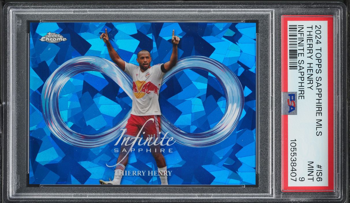 2024 Topps Chrome Sapphire MLS Infinite Sapphire Thierry Henry #IS-6 PSA 9 MINT