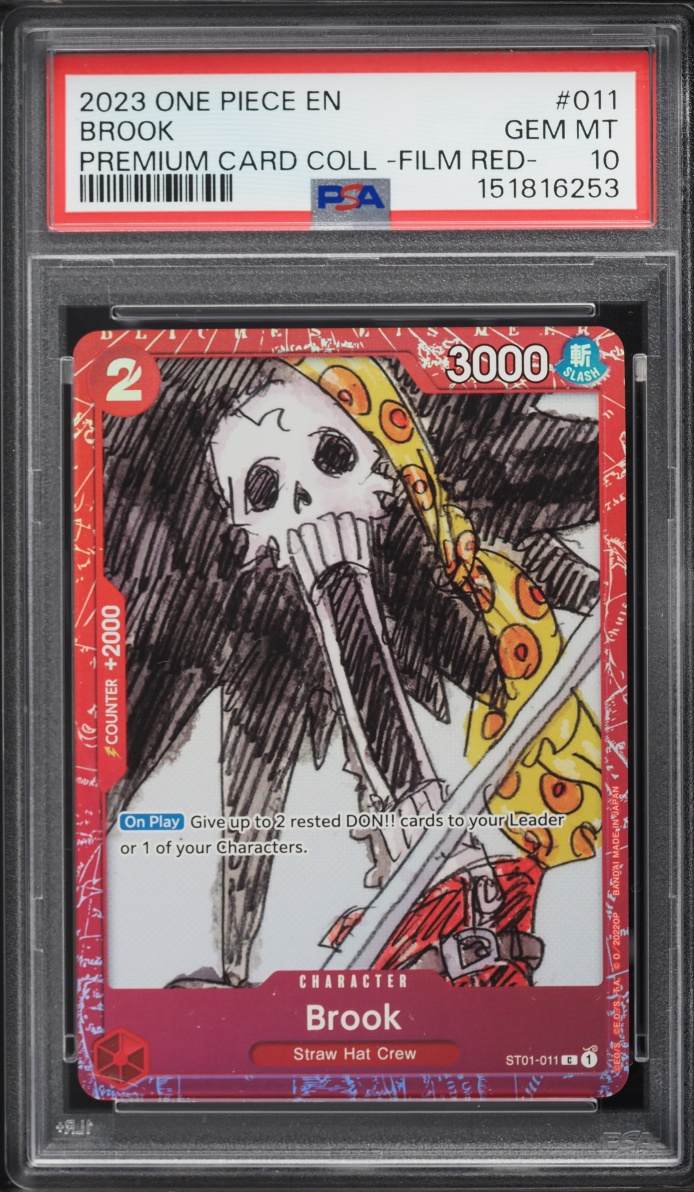 2023 One Piece Premium Collection Film Red Brook #ST01-011 PSA 10 GEM MINT