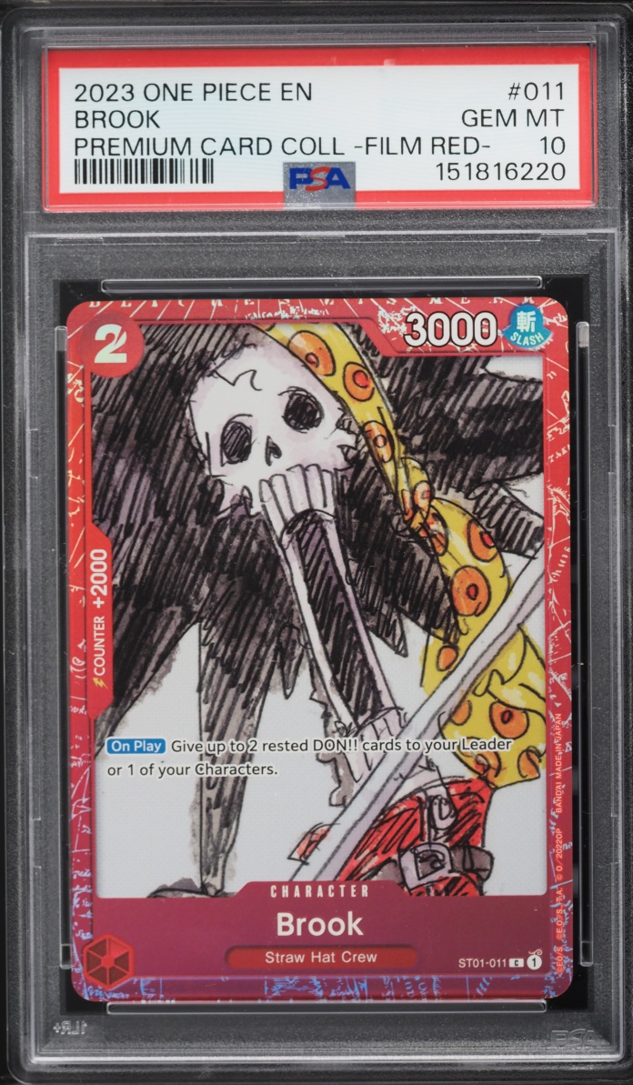 2023 One Piece Premium Collection Film Red Brook #ST01-011 PSA 10 GEM MINT