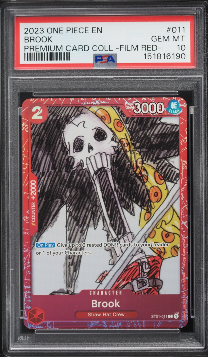 2023 One Piece Premium Collection Film Red Brook #ST01-011 PSA 10 GEM MINT