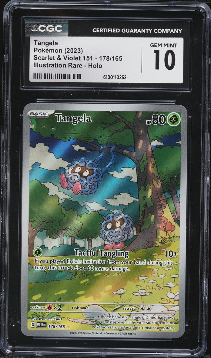 2023 Pokemon Scarlet & Violet 151 IR Tangela #178 CGC 10 GEM MINT