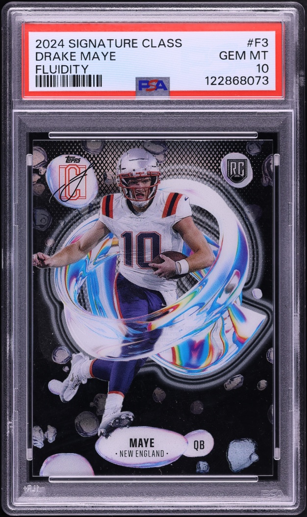 2024 Topps Signature Class Fluidity Drake Maye ROOKIE #F-3 PSA 10 GEM MINT