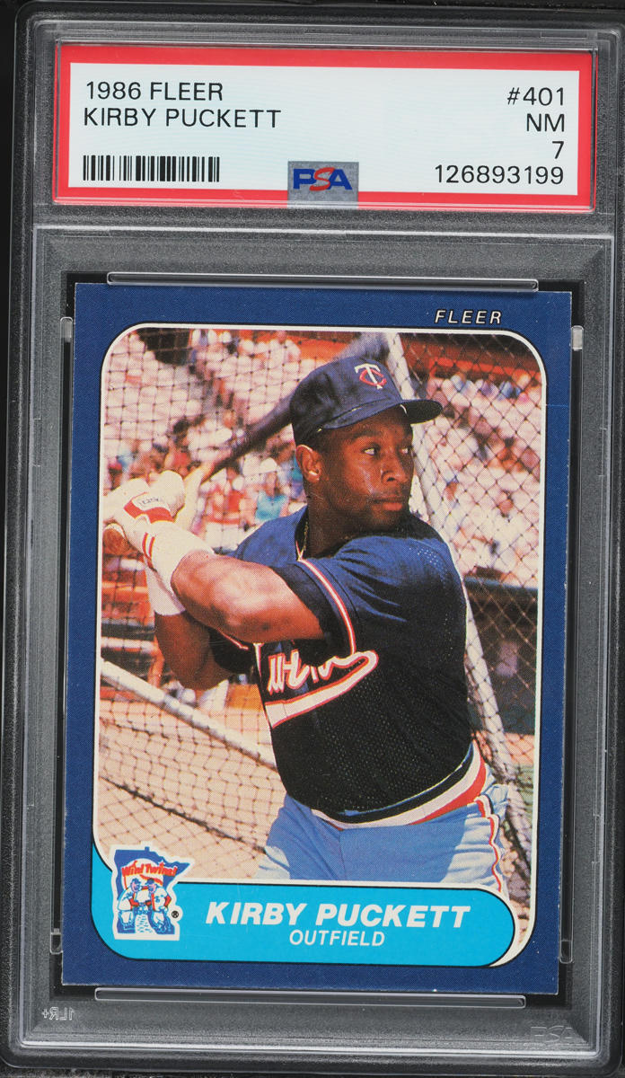 1986 Fleer Kirby Puckett #401 PSA 7 NRMT