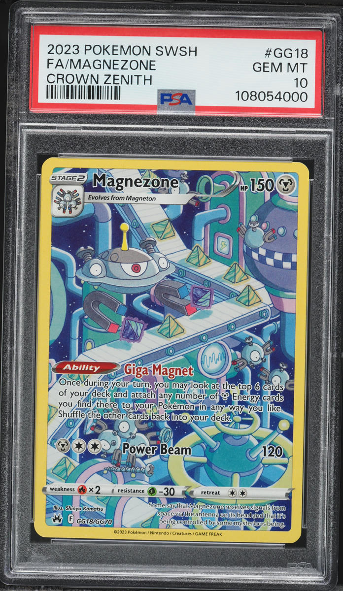 2023 Pokemon Sword & Shield Crown Zenith Alt Art Magnezone #GG18 PSA 10 GEM MINT