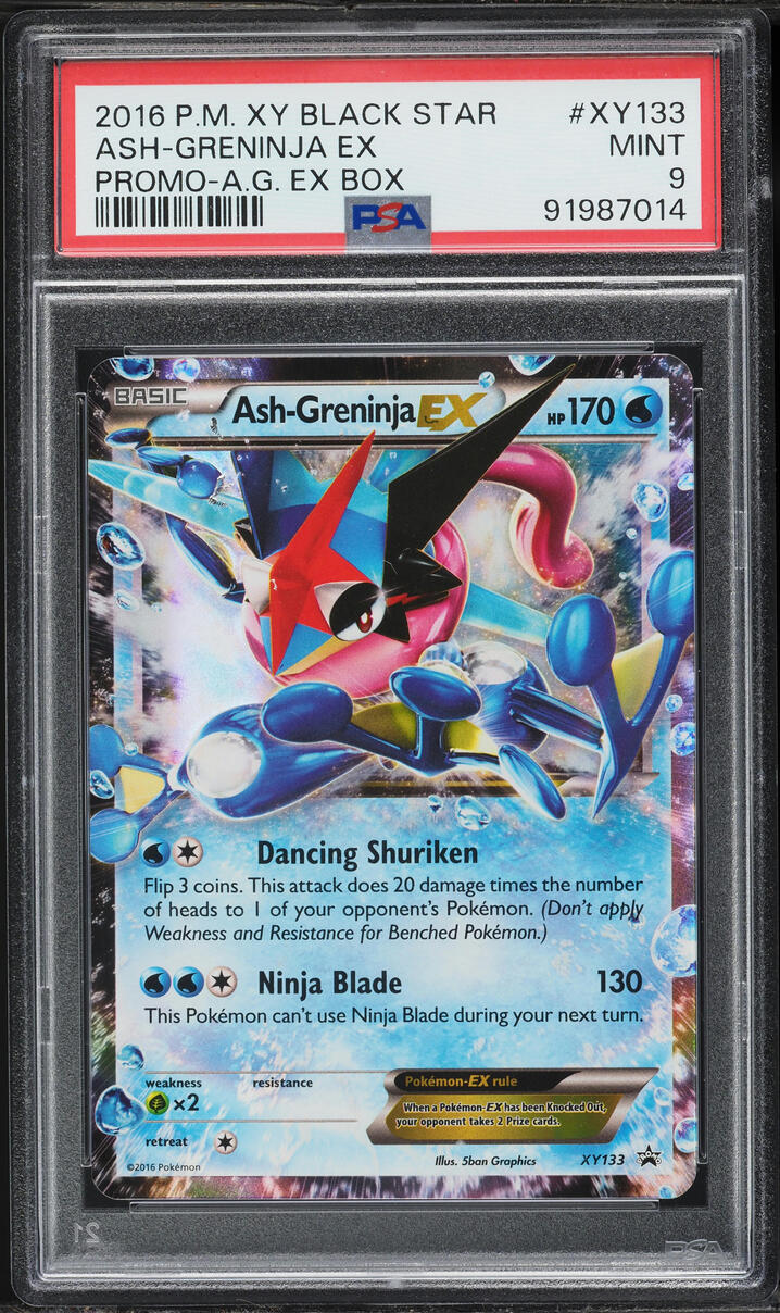 2016 Pokemon XY Black Star Promo Ash-Greninja EX #XY133 PSA 9 MINT