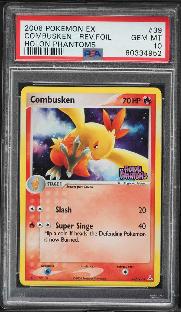 2006 Pokemon EX Holon Phantoms Reverse Holo Combusken #39 PSA 10 GEM MINT