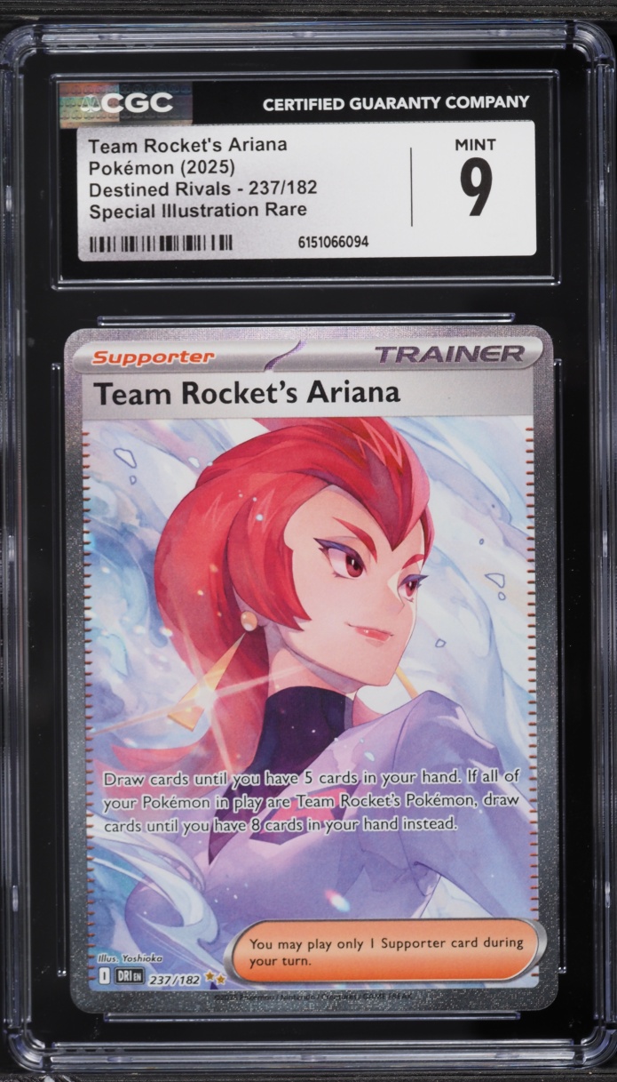 2025 Pokemon Scarlet & Violet Destined Rivals SIR Team Rocket's Ariana #237 CGC 9 MINT