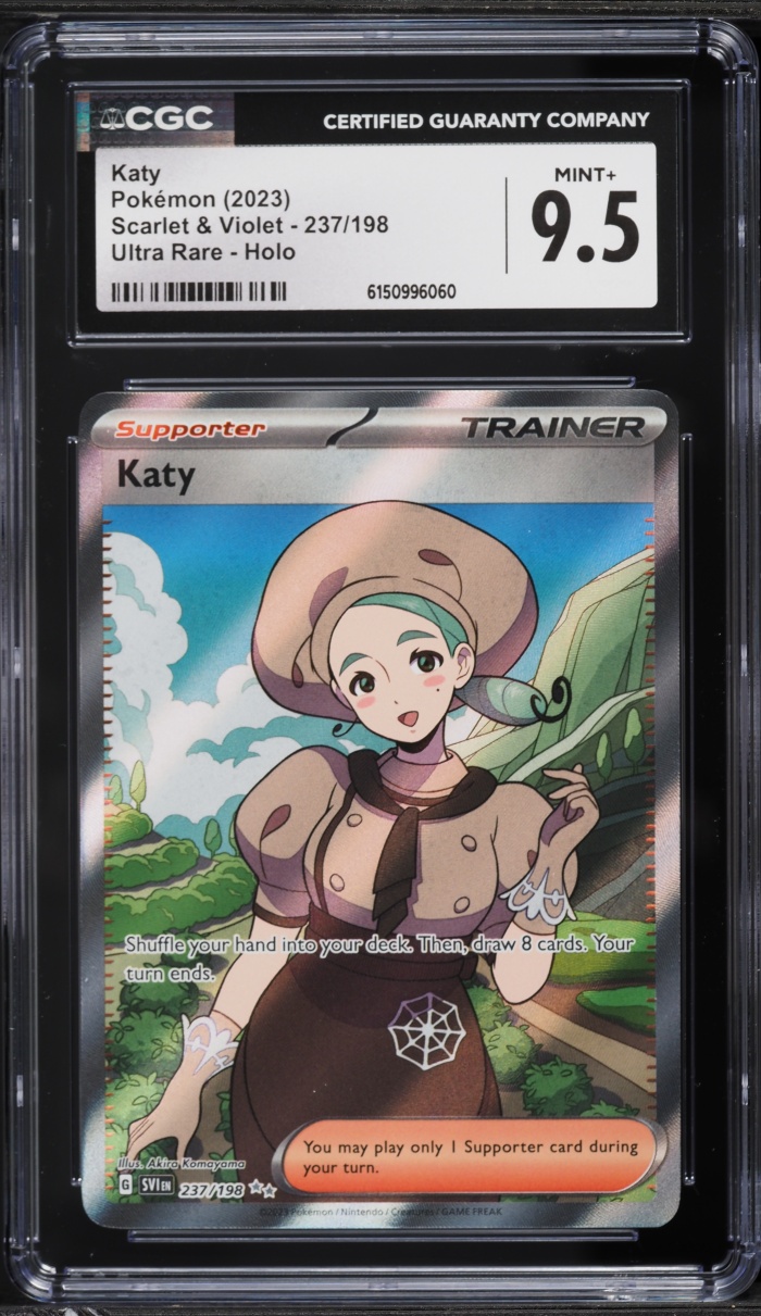 2023 Pokemon Scarlet & Violet Full Art Katy #237 CGC 9.5 MINT+