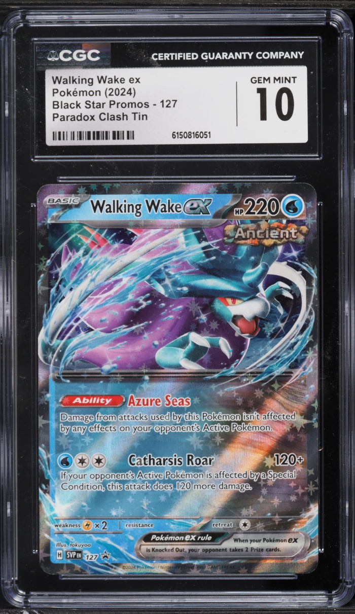 2024 Pokemon Scarlet & Violet Promo Paradox Clash Holo Walking Wake EX #127 CGC 10 GEM MINT