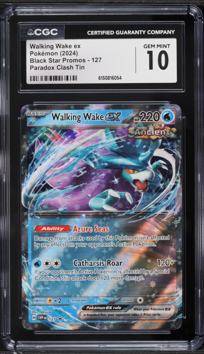 2024 Pokemon Scarlet & Violet Promo Paradox Clash Holo Walking Wake EX #127 CGC 10 GEM MINT